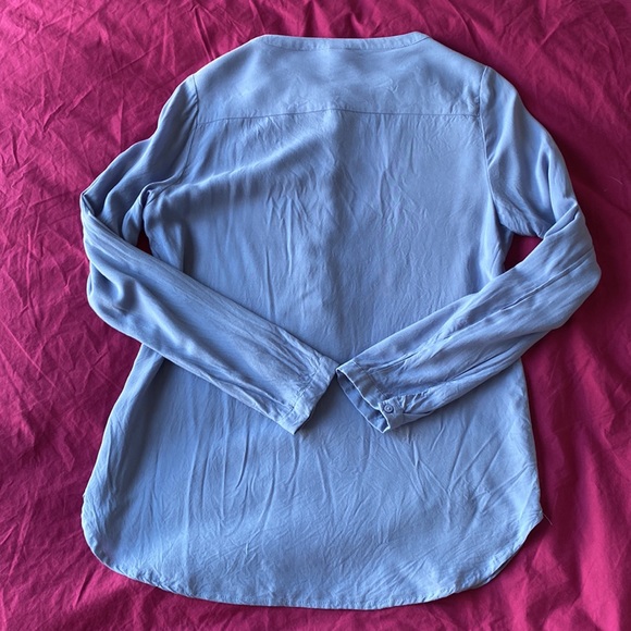 Soyaconcept | Small periwinkle long sleeve button blouse - Picture 4 of 6